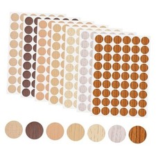 7 Sheets Screw Hole Covers Stickers, 21mm, 54 in 1, Self Adhesive,