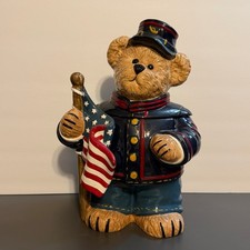 RARE Boyds Bear Civil War Union Soldier Cookie Jar - Mason - Retired 2004