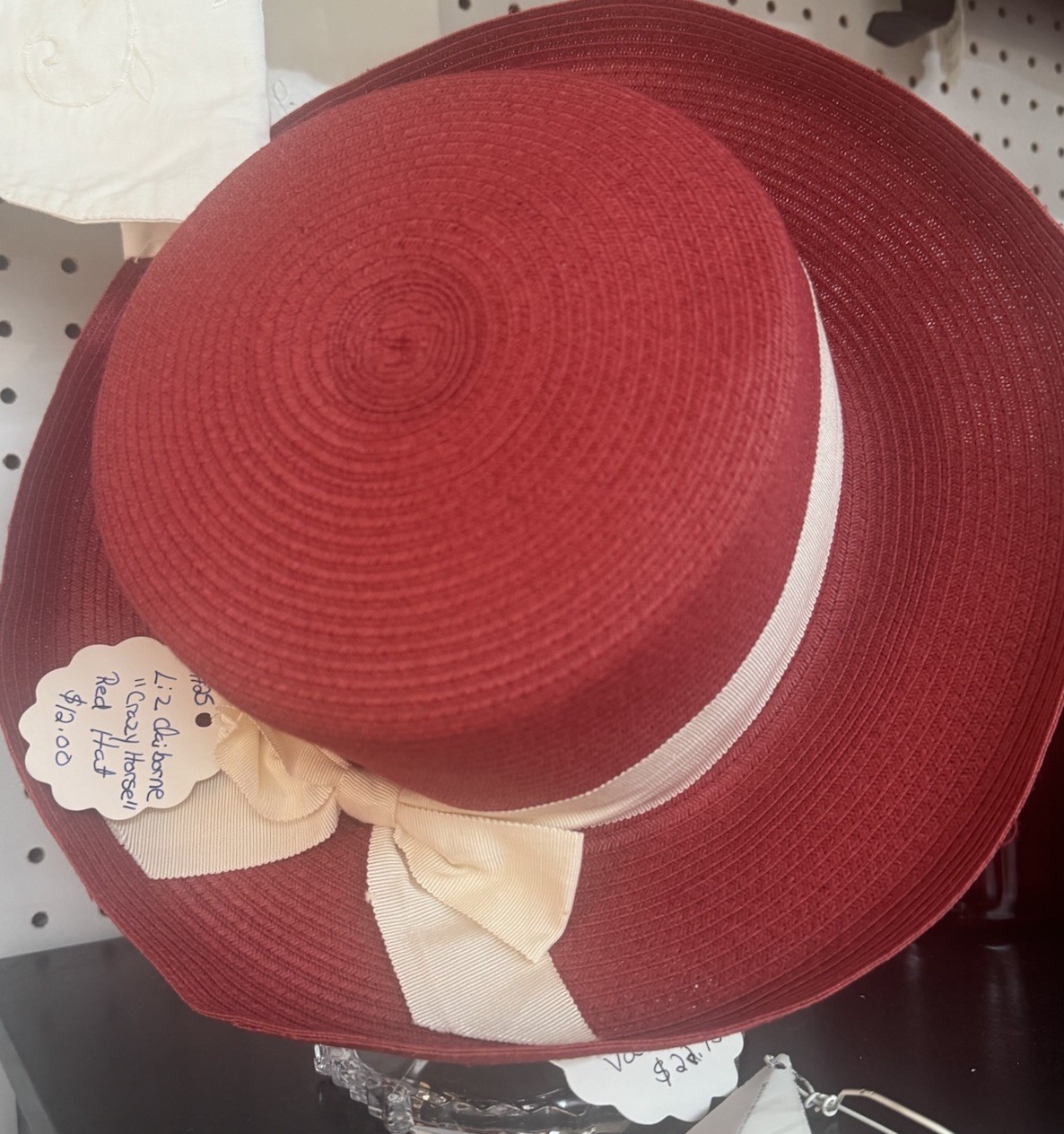 Liz Claiborne Crazy Horse Red Hat