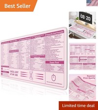 Excel Cheat Sheet Desk Pad,Excel Mouse Pad Shortcuts,Excel Shortcuts Cheat Sh...