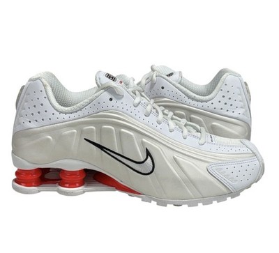 Nike Shox R4 Shoes Womens Size 8 White Pink Running Sneakers AR3565-103