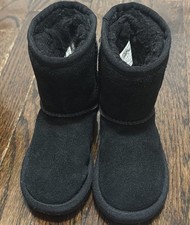 Toddler Girls Size 7 Koolaburra By Ugg Boots Black Winter-worn Twice 