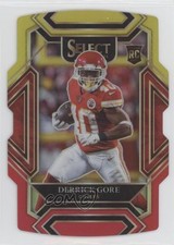 2021 Panini Select Club Level Red & Yellow Prizm Die-Cut Derrick Gore #284 10p6
