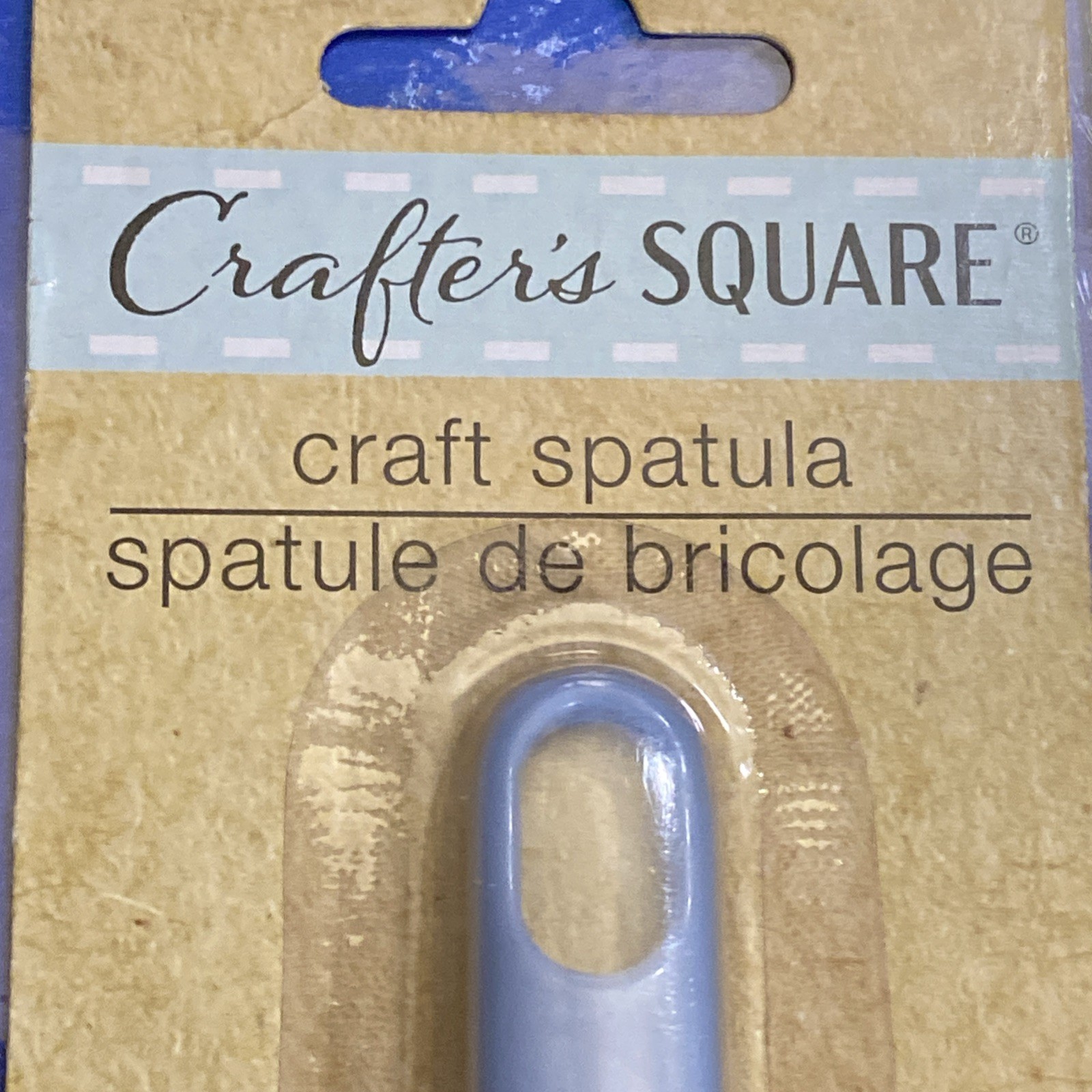 1 New Blue & White Crafter's Square Modeling Clay CRAFT SPATULA 1 Piece NIP
