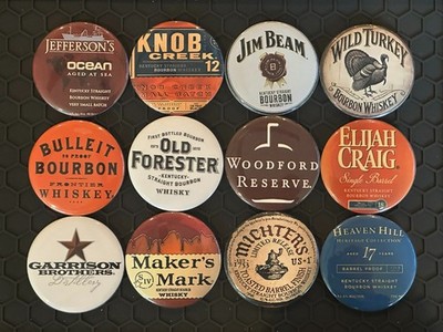 Bourbon Michters Old Forester Fridge Magnets 2 1/4  ToolBox Magnet Set Of 12