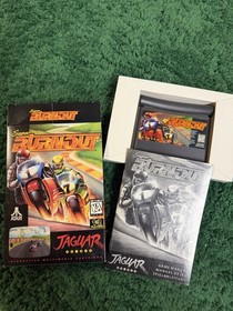 Atari Jaguar Super Burnout Cartridge Case Original Box w/ Game Manual