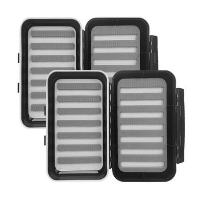 Aventik Fly Fishing Box Waterproof Double Sided Pocket Foam insert Fishing Ta...