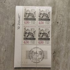 n 2541 Timbres 1er jour 1988 Histoire Naturelle de Buffon le Renard Signé Druet