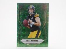 2025 Panini Donruss Elite - Rookies Will Howard #150 Green Disco (RC) Steelers 