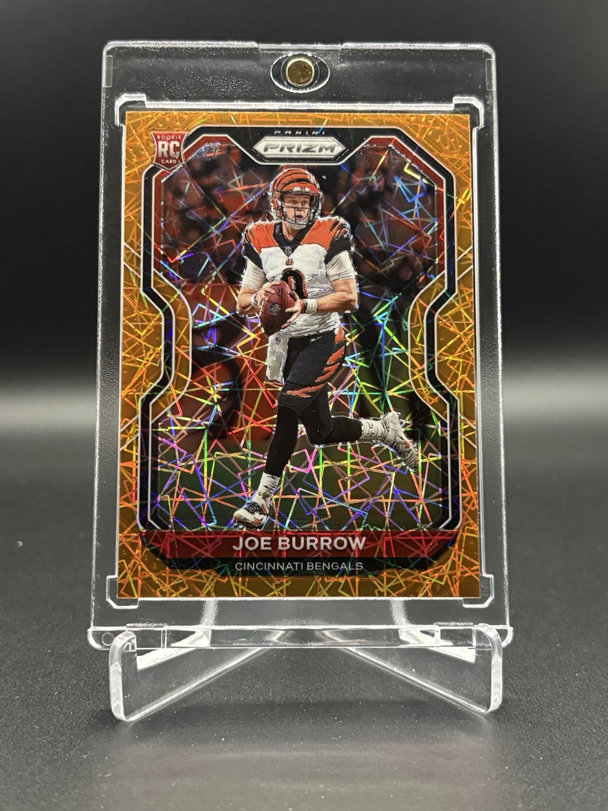 2020 Panini Prizm Joe Burrow Lazer Prizm Rookie RC #307 Cincinnati Bengals