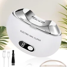 Portable Electric Toe Nail Clippers Light USB Rechargeable Trimmer Nails Cutter