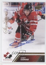 2013 Upper Deck Team Canada Gold Signatures Casey Cizikas #109 Auto 9pe