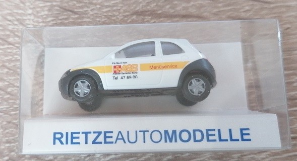 Rietze 50864 - 1/87 Ford Ka DRK Menu Service - New