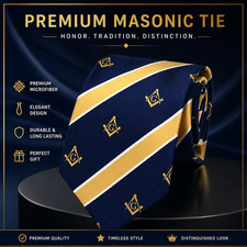 Masonic blue necktie