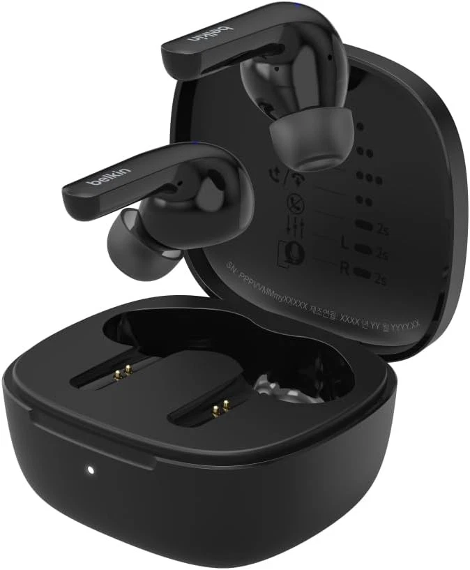 Belkin SoundForm Motion True Wireless Buds Headphones w/Charging Case Microphone