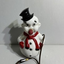 1950s Pudgo BLINKO Snowman BLOW MOLD Light No...
