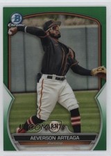 2023 Bowman Chrome Prospects Green Refractor 49/99 Aeverson Arteaga #BCP-60 gh4