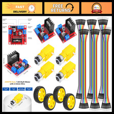 Dual H-Bridge L298N Motor Driver Controller for Arduino, 4 DC Motors & Wheels Ki