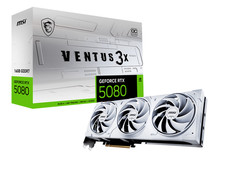 MSI RTX 5080 16G VENTUS 3X OC white video card GDDR7 PCI E Gen 5 x16 30 Gbps