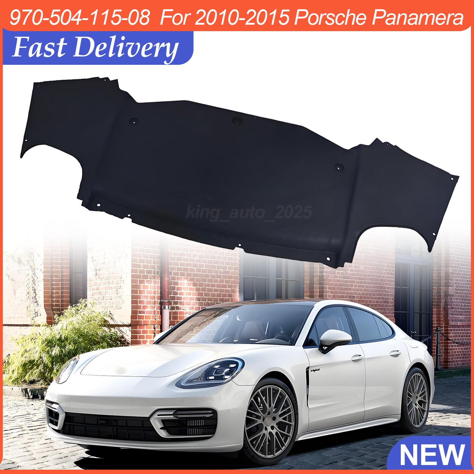 Rear Underbody Splash Shield 970-504-115-08 For Porsche Panamera 2010-2015