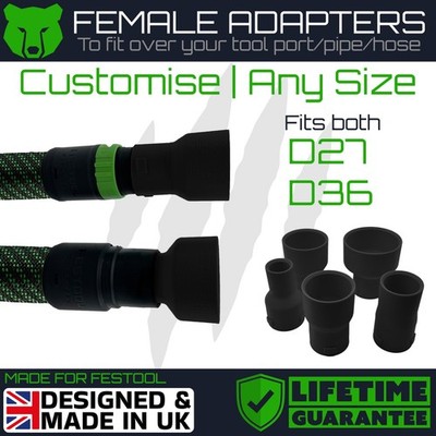 Festool Cleantec D27/D36 auf Buchse Werkzeuganschluss/Rohrsauger/Staubabsaugung Adapter