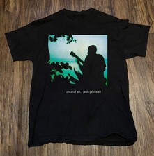 Jack Johnson on and on black T-shirt short sleeve Full sizes
