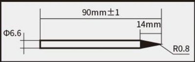 Pro'sKit 5SI-126T-7B Lötspitze Tip 1mm für SI-126B-80