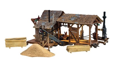Micro-Mark Woodland Scenics Landmark Structures Built Ready Buzzs Sawmill HO Sca