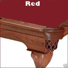 8' Pro Oversized Red ProLine Classic TEFLON Billiard Pool Table Cloth Felt