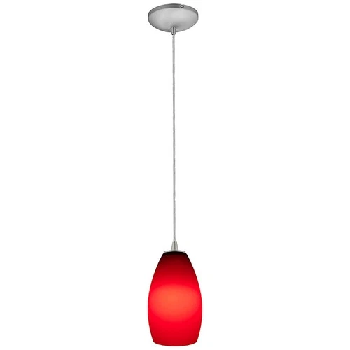 Access Lighting 28012-3C/RED Champagne 1 Light LED Pendant - 5"W - Silver - Picture 7 of 9