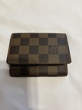Authentic Louis Vuitton Card Case Damier Brown