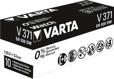 10 x VARTA Watch V 371 watch cell button cell SR 920 SW V371 watch battery 1 BL