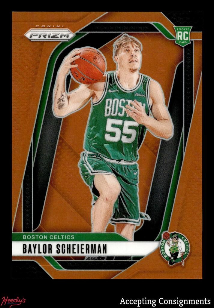 2024-25 Panini Prizm Orange #236 Baylor Scheierman RC ROOKIE 48/49 CELTICS