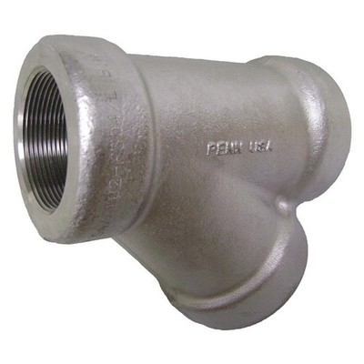 GRAINGER APPROVED  45 Lateral Wye, 304 SS, 1 in Pipe Size 48UG52
