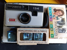 Vintage Kodak Instamatic 134 Camera  Box, Batteries  Flash Cubes