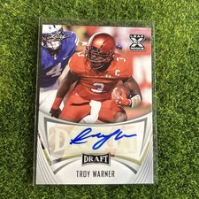 2021 Leaf Draft Autographs #BATW2 Troy Warner BYU LA Rams Rookie F60