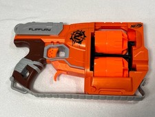 Nerf Zombie Strike FlipFury Blaster Only Dual Drum No Darts