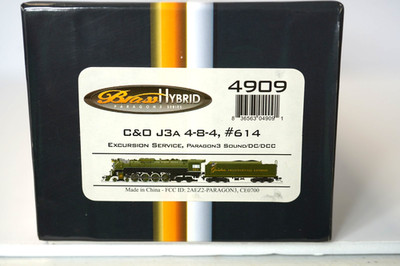 Broadway Limited HO 4909 C&O J3A WV Greenbrier Pres. Express Paragon3 DCC Sound