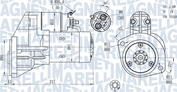 Anlasser Starter Magneti Marelli 063720660010 12V FüR Nissan Pick UP D21 Terrano-image