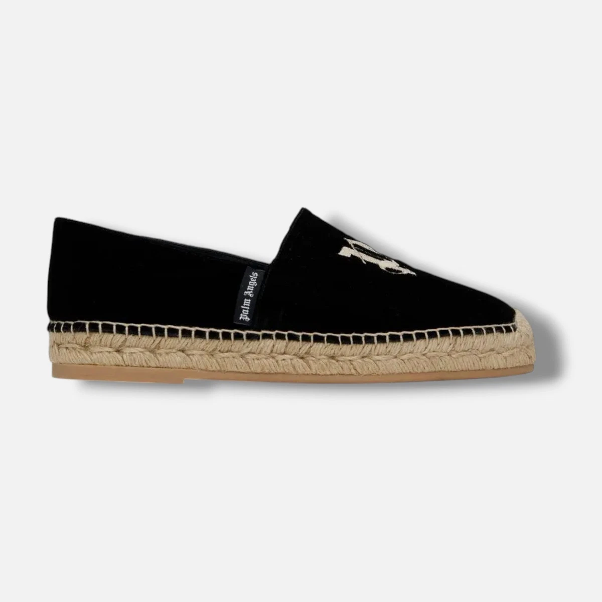 Saint Laurent Men\'s Black Canvas Espadrille Slip-Ons with Jute Trim Saint Laurent Espadrilles Black Mens Saint Laurent main image 2