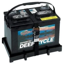 T-H Marine 31 Series Battery Tray w/ Stainless Steel Buckled Strap NBH-31-SSC-DP
