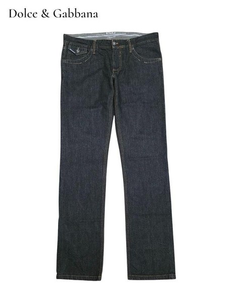 Men Dolce & Gabbana Jeans Black Cotton 34