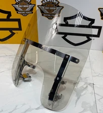 OEM 88-22 Harley Sportster/ 91-05 Dyna Quick Release 39mm Windshield + Hardware