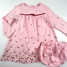 Gymboree 2003 HOLIDAY MAGIC Pink Cherry knit Dress Set 3T Vintage HTF