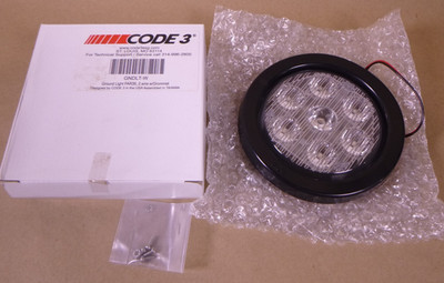 Code 3 ESG 36PAR LED Ground Light 12VDC 2 Wire With Hardware , GNDLT-W , 5.4''