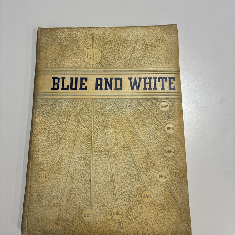 Jefferson High School 1955 Yearbook Blue And White Jefferson, South Carolina