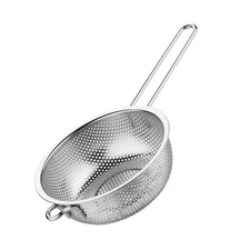 Colander Strainer Kitchen Sieve Stainless Steel Pasta Food Mesh Colanders