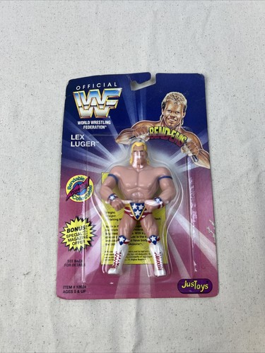 New 1994 WWF Lex Luger Bend-ems. Just Toys. Series...