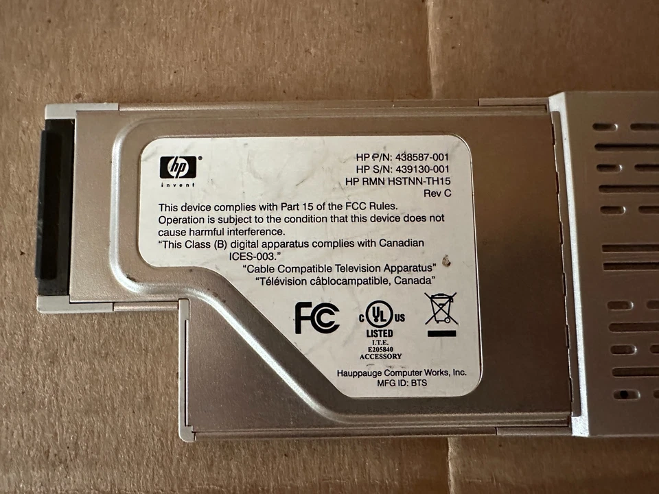LOTE DE 2 SINTONIZADORES DE TV DIGITAL/ANALÓGICO HP EXPRESS CARD 438587-001 B1-4(20) Foto 4 de 4