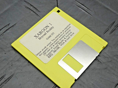 Xargon 1 Beyond Reality RARE Game Floppy Req: 386/486 in 3.5  Floppy
